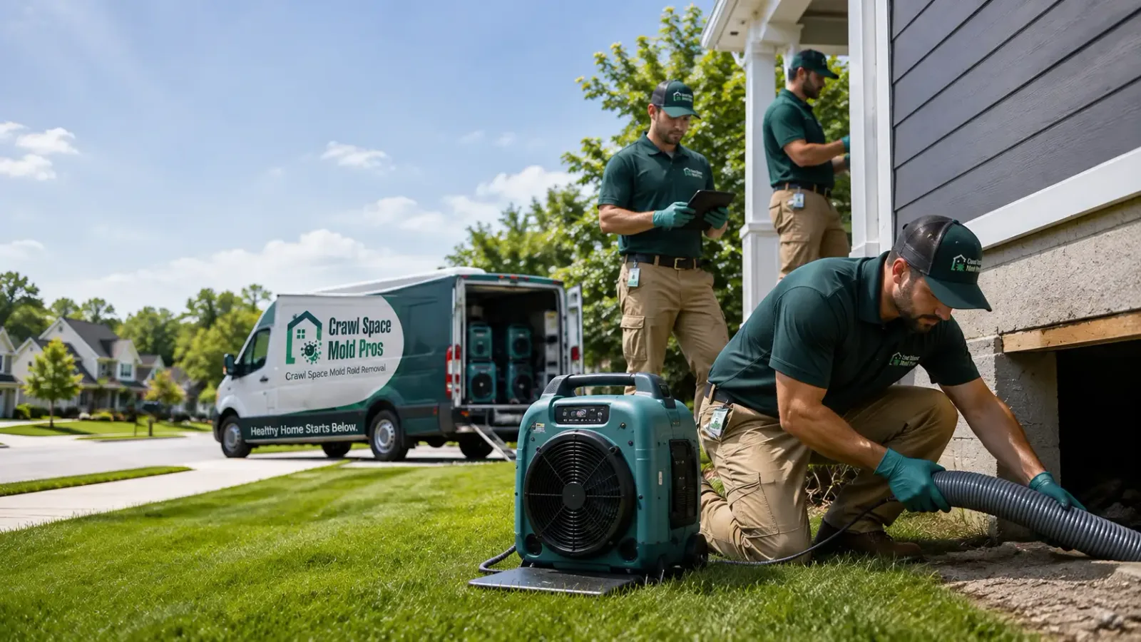 Crawl Space Mold Removal in Wellman, IA